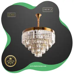 لوستر کریستال مدرن L1493-40 لوسترسازان