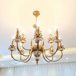 لوستر نئوکلاسیک برنجی L1580-12 لوسترسازان