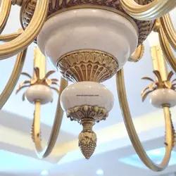 لوستر نئوکلاسیک برنجی L1580-12 لوسترسازان