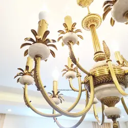 لوستر نئوکلاسیک برنجی L1580-12 لوسترسازان