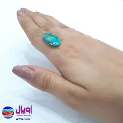 نگین فیروزه نیشابور بیضی 1.17 گرم