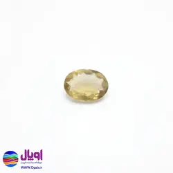 نگین کوآرتز لیمویی بیضی 10 قیراط