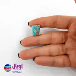 نگین فیروزه نیشابور چهارگوش 1.21 گرم