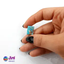 نگین فیروزه نیشابور چهارگوش 1.21 گرم