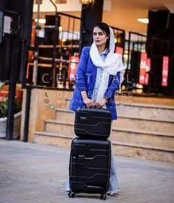 خرید چمدان آیلا اکسترا سایز متوسط از جنس پلی کربنات نشکن - چمدانکده