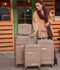 خرید چمدان آیلا اکسترا سایز متوسط از جنس پلی کربنات نشکن - چمدانکده