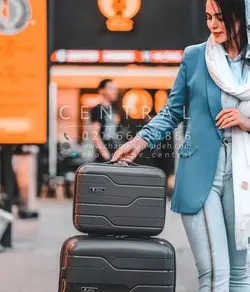 خرید چمدان آیلا اکسترا سایز بزرگ از جنس پلی کربنات نشکن - چمدانکده