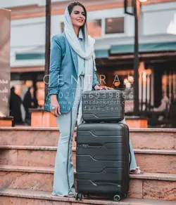 خرید چمدان آیلا اکسترا سایز بزرگ از جنس پلی کربنات نشکن - چمدانکده