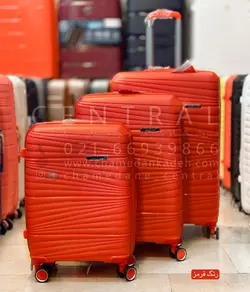 خرید چمدان دبل تو ست 3 تایی پلی کربنات نشکن - چمدانکده