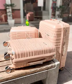 خرید چمدان دبل تو ست 3 تایی پلی کربنات نشکن - چمدانکده