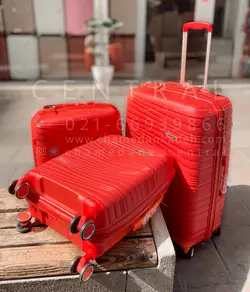 خرید چمدان دبل تو ست 3 تایی پلی کربنات نشکن - چمدانکده