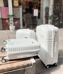 خرید چمدان دبل تو بزرگ از جنس پلی کربنات نشکن - چمدانکده