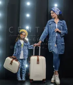 خرید چمدان اسکای چرم وسط سایز متوسط از جنس پلی کربنات نشکن - چمدانکده