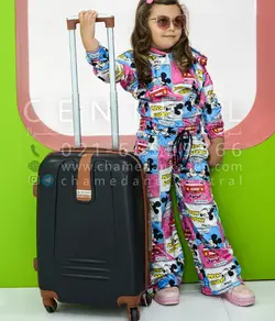 خرید چمدان اسکای چرم وسط سایز متوسط از جنس پلی کربنات نشکن - چمدانکده