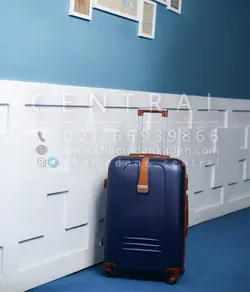 خرید چمدان اسکای چرم وسط سایز متوسط از جنس پلی کربنات نشکن - چمدانکده