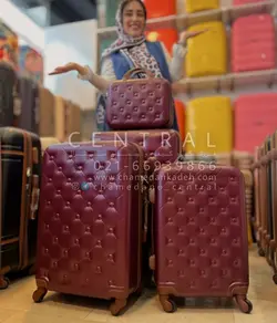 خرید چمدان سوفا ست 4 تایی از جنس پلی کربنات نشکن - چمدانکده