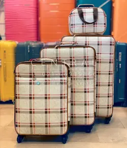 خرید چمدان چرمی سایز بزرگ از جنس  چرم مصنوعی - چمدانکده