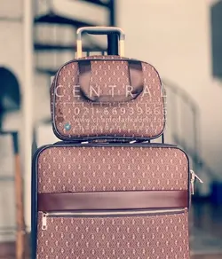 خرید چمدان چرمی سایز بزرگ از جنس  چرم مصنوعی - چمدانکده