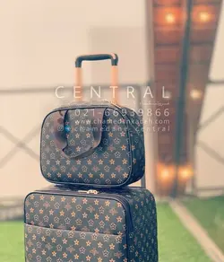 خرید چمدان چرمی سایز بزرگ از جنس  چرم مصنوعی - چمدانکده