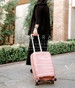 خرید چمدان پارتنر 5 تکه سایز متوسط از جنس پلی کربنات نشکن - چمدانکده