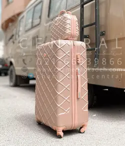 خرید چمدان لوزی متوسط از جنس پلی کربنات نشکن - چمدانکده