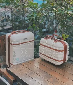 خرید چمدان پی کی سایز متوسط از جنس پلی کربنات نشکن - چمدانکده