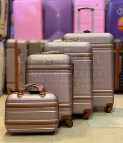 خرید چمدان پی کی سایز متوسط از جنس پلی کربنات نشکن - چمدانکده