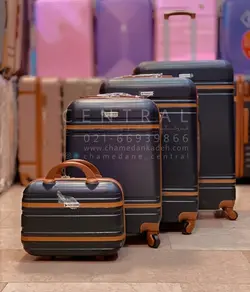 خرید چمدان پی کی سایز متوسط از جنس پلی کربنات نشکن - چمدانکده