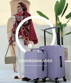 خرید چمدان fly moon pro متوسط جنس پلی کربنات نشکن - چمدانکده