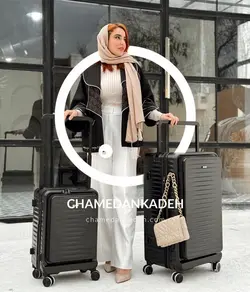 خرید چمدان fly moon plus بزرگ جنس پلی کربنات نشکن - چمدانکده