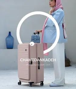 خرید چمدان اسمارت پولو بزرگ جنس پلی کربنات نشکن - چمدانکده