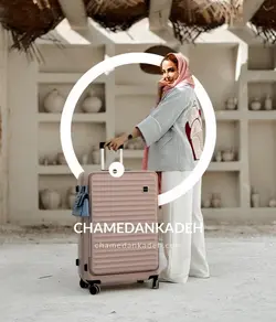 خرید چمدان اسمارت پولو بزرگ جنس پلی کربنات نشکن - چمدانکده