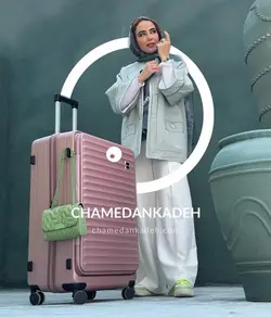 خرید چمدان اسمارت پولو بزرگ جنس پلی کربنات نشکن - چمدانکده