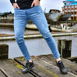 شلوار جین مردانه ZARA آبی کد 13595