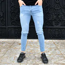 شلوار جین مردانه آبی کد 13588