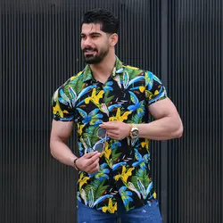 پیراهن مردانه هاوایی کد 12893