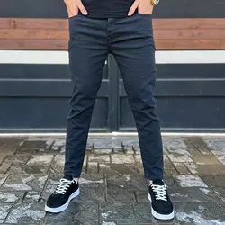 شلوار جین مردانه مشکی کد 13289