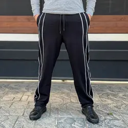 شلوار اسلش مردانه گت دار مشکی کد 12945