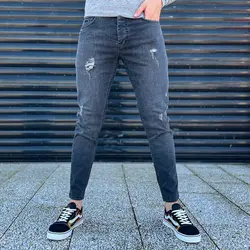 شلوار جین مردانه ZARA ذغالی کد 12712