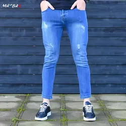 شلوار جین مردانه آبی کد 12346