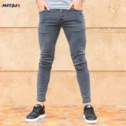 شلوار جین مردانه طوسی کد 12320