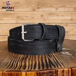 کمربند دخترانه حلقه‌دار مشکی کد 12194