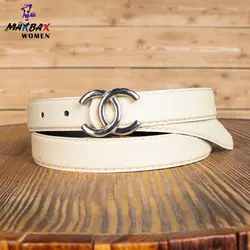 کمربند دخترانه CHANEL کرم کد 12185
