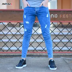 شلوار جین مردانه آبی کد 12118