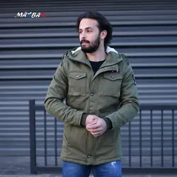 کاپشن مردانه LEVIS زیتونی کد 11032