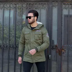 کاپشن مردانه LEVIS زیتونی کد 11040