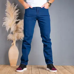 شلوار جین سایز‌‌بزرگ مردانه آبی کد 10783