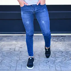 شلوار جین مردانه آبی کد 13749