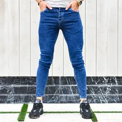 شلوار جین مردانه POLO سرمه ای کد 13932