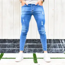 شلوار جین مردانه آبی کد 13930